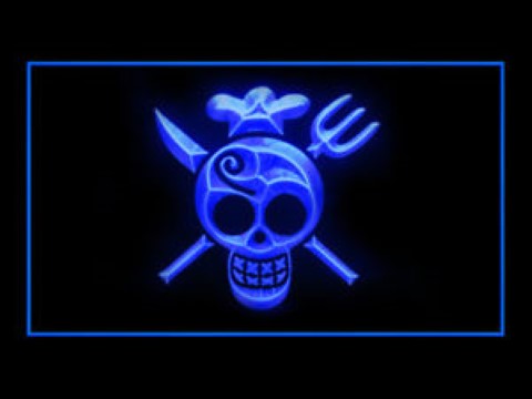 Pirate Flags 1 For Game Room LED Neon Sign